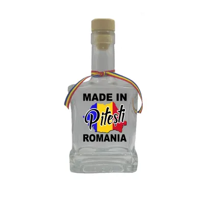 Made in pitesti romania, sticla cu mesaj plata, 500 ml, model divgs179 06 15